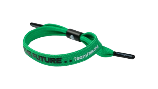 Team Falcons Bracelet - Green/Black/White