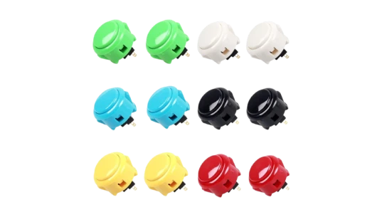 Sanwa Original Push Buttons 30mm 12 Pack