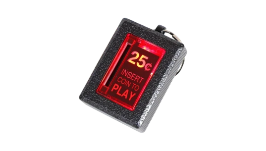 Retro Insert Coin Keychain LED