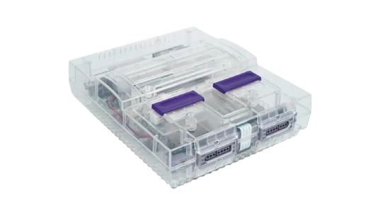 Translucent Replacement Shell For Nintendo SNES SFC - Red