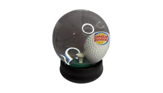Vintage Promo Advertising Golf Snowglobe