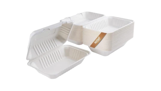 Eco Friendly Clamshell Takeaway Boxes 50 Pack