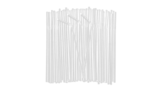 Disposable Plastic Drinking Straws 150 Count