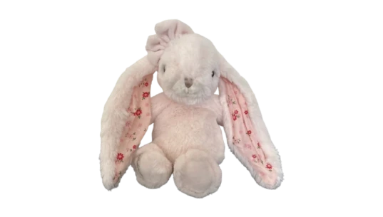 Bunny Rabbit Plush with Pink Blush Bow 10" Stuffed Animal