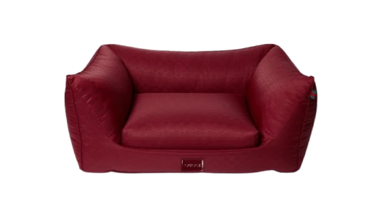 Small GG Nylon Pet Bed - Red