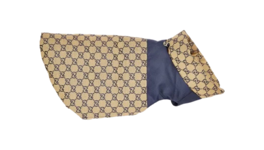 Reversible GG Pet Coat - Beige & Blue GG Supreme Canvas