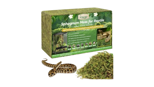Natural Sphagnum Moss for Reptile Terrarium Substrate Bedding 1,17kg
