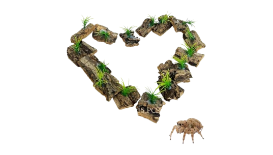 Small Cork Bark for Tarantula 15 Pack