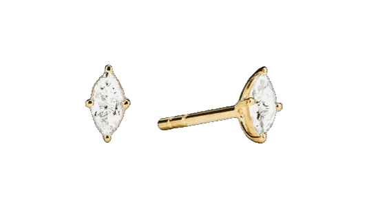 Sapphire Marquise Studs
