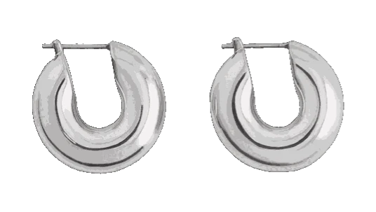 Silver Mini Chunky Hoops