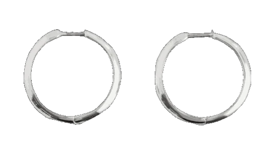Silver Classic Hoops