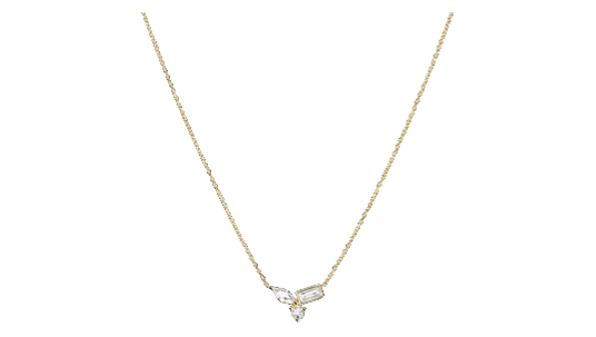 Sapphire Cluster Necklace