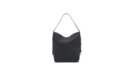 Leather-Trim Canvas Tote
