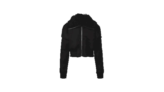 Flight Cropped Leather Jacket
