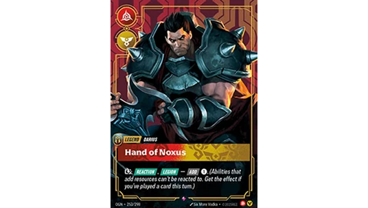 Darius, Hand of Noxus V1 Rare