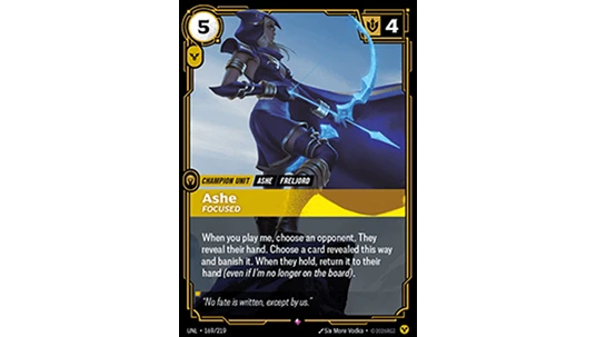 Ashe, Focused