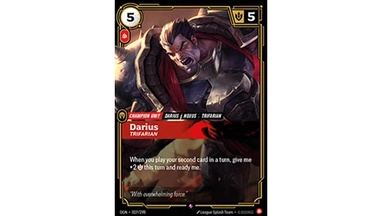 Darius, Trifarian V1 Rare
