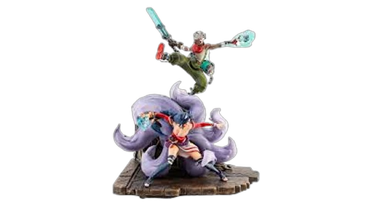 2XKO Ahri & Ekko 1/10 Statue