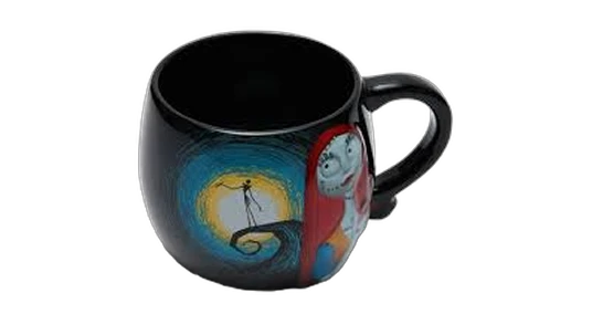 Jack & Sally Sculpted Mug