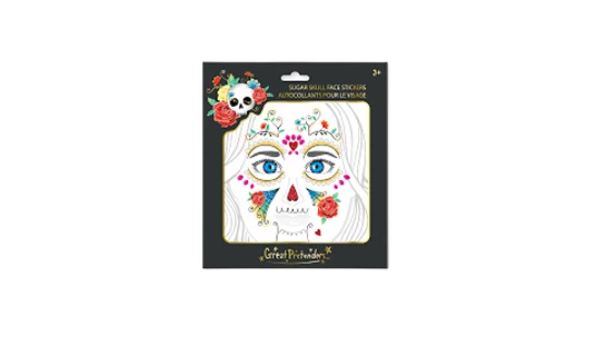 Sugar Skull Face Sticker Sheet