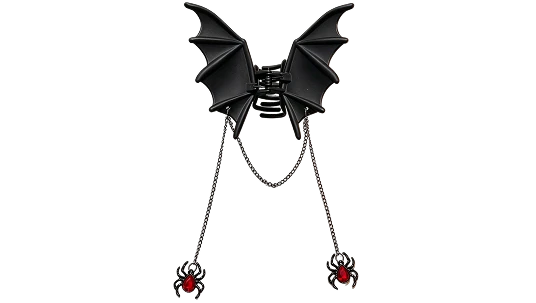 Black Bat Metal Hair Claw