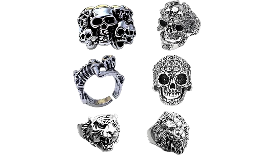 Adjustable Stainless Skull Ring