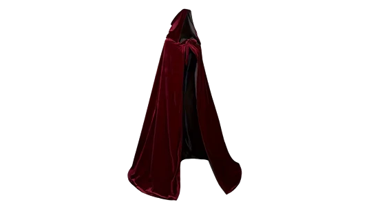 Velvet Hooded Witch Cape