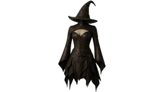 Leather Witch Corset Costume