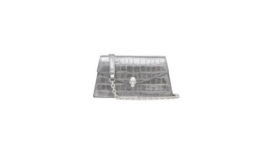 Gray Mini Skull Bag