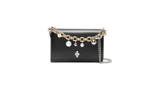 Black Skull Clutch Bag