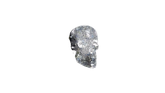 Giant Disco Ball Skull 23.6 Inch